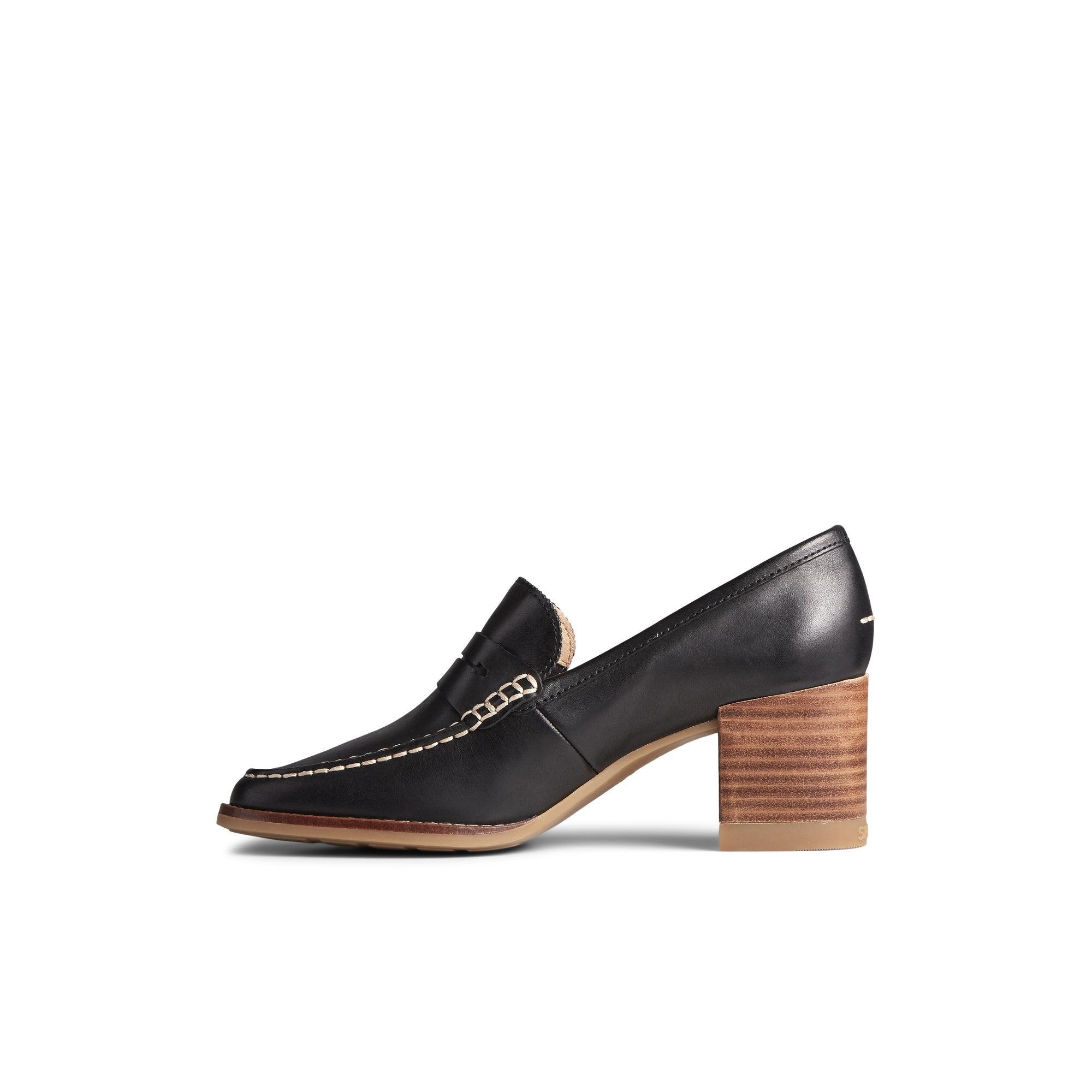 Seaport Penny Heel Leather Loafer - Image 2