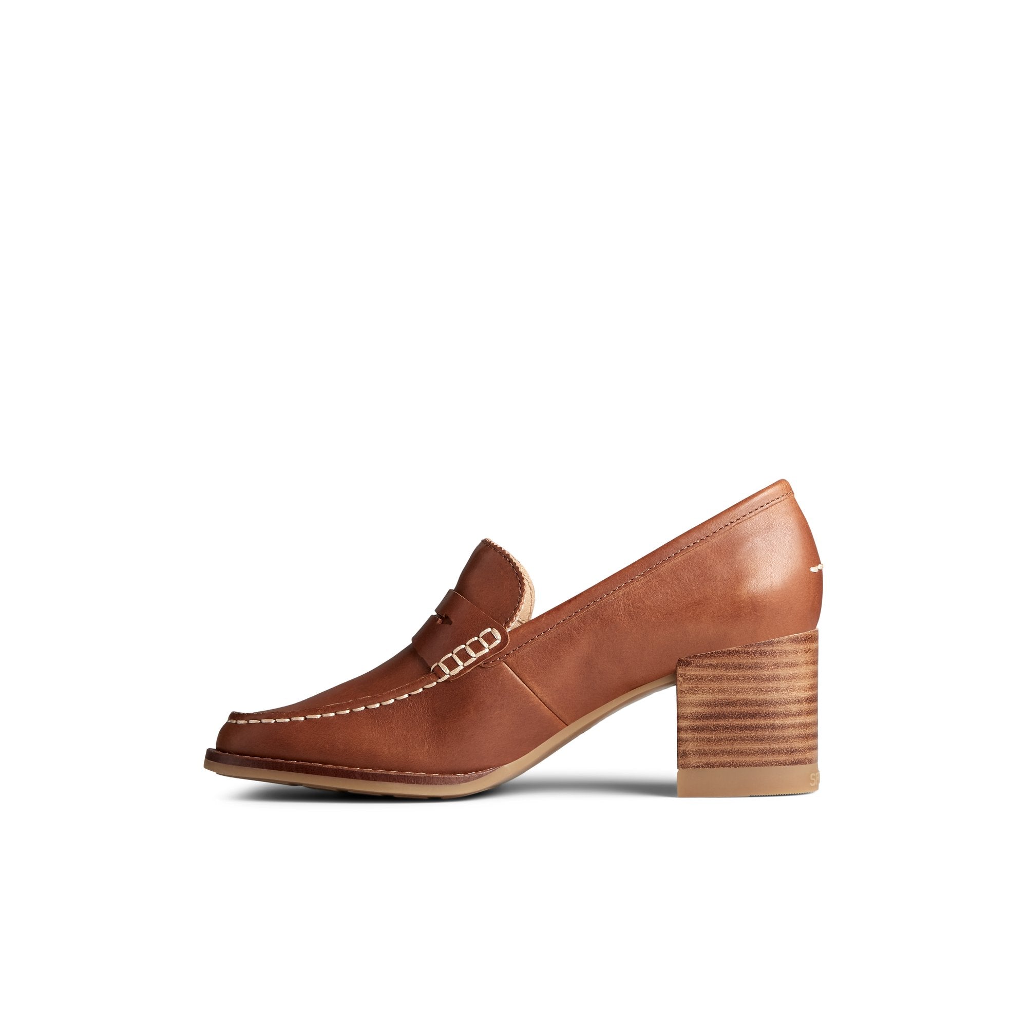 Seaport Penny Heel Leather Loafer - Image 2